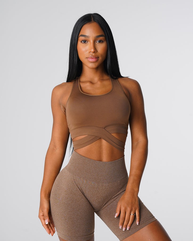 NVGTN Sculpt Seamless Bra Top Mocha | 57029ZIFG