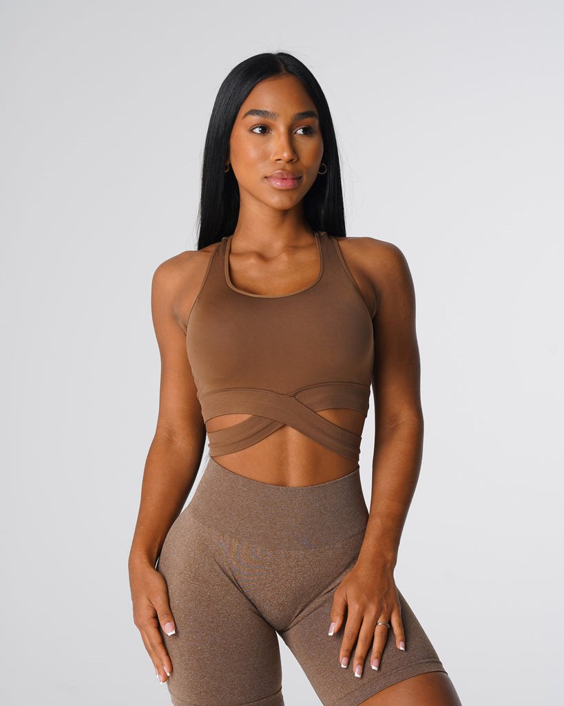 NVGTN Sculpt Seamless Bra Top Mocha | 59871FULT