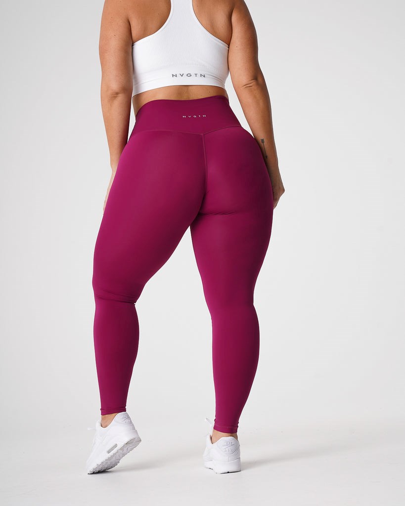 NVGTN Signature 2.0 Leggings Berry | 61539VXWL