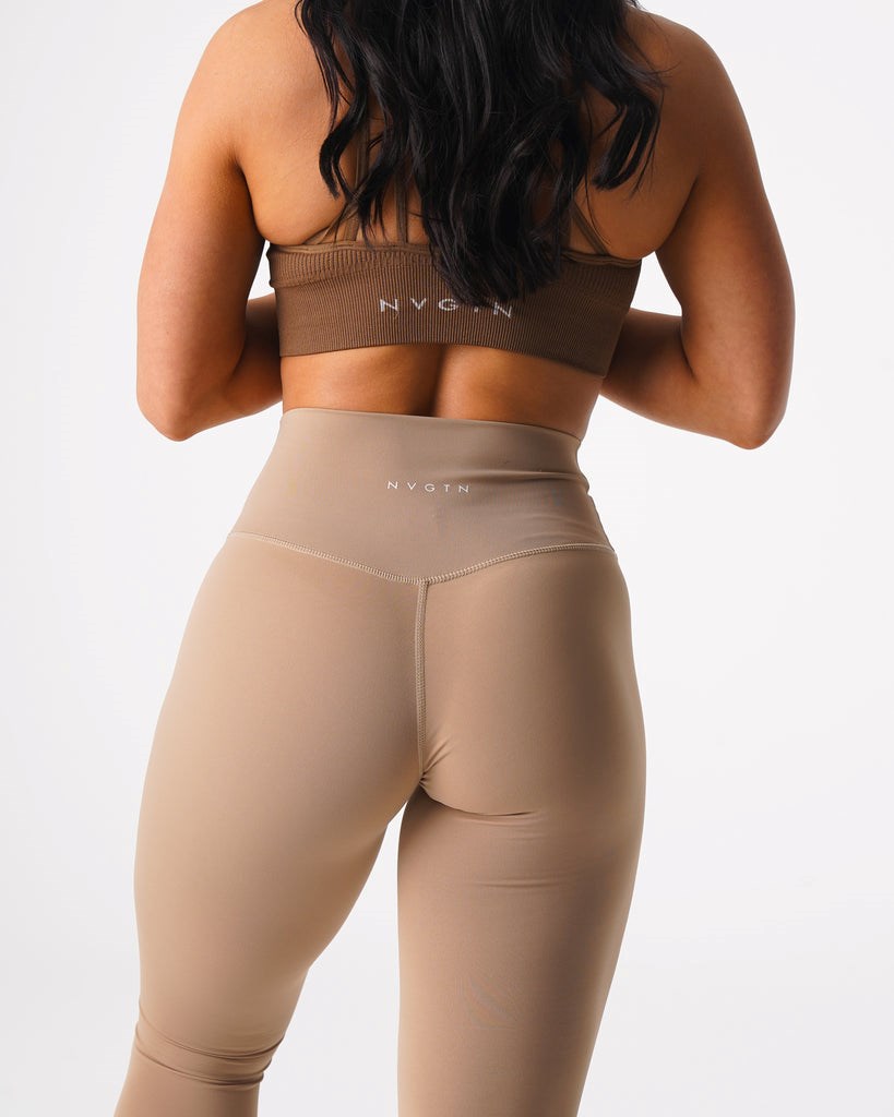 NVGTN Signature 2.0 Leggings Latte | 23645SNZH