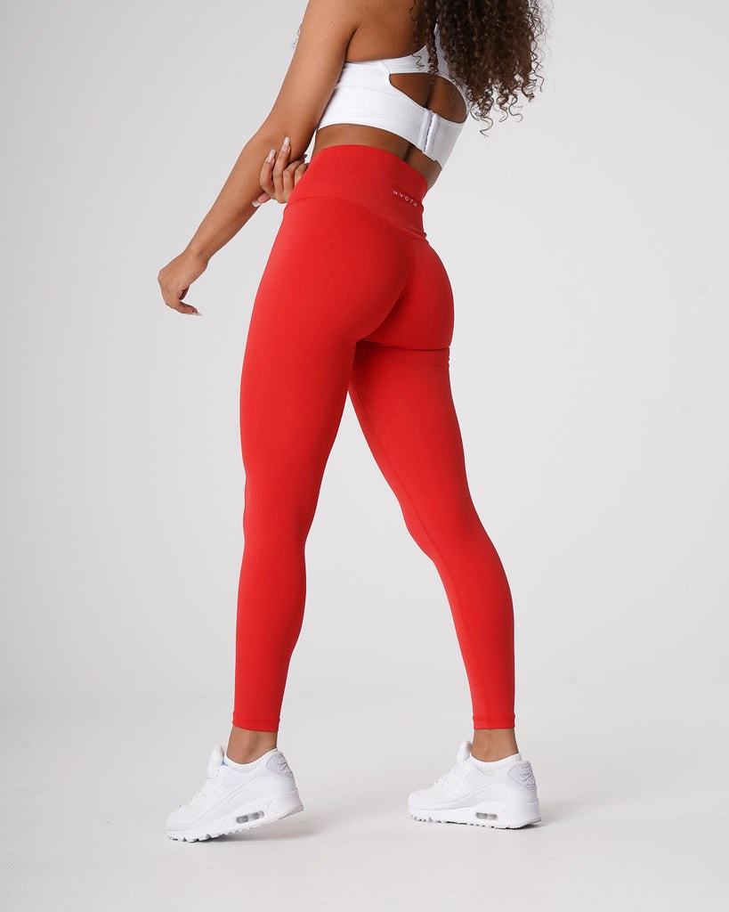 NVGTN Signature 2.0 Leggings Scarlet | 07342BYJA