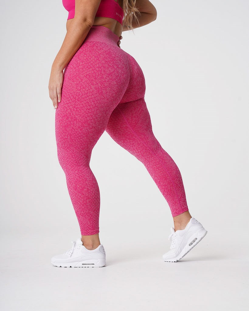 NVGTN Snakeskin Seamless Leggings Fucsia | 69702KBDN