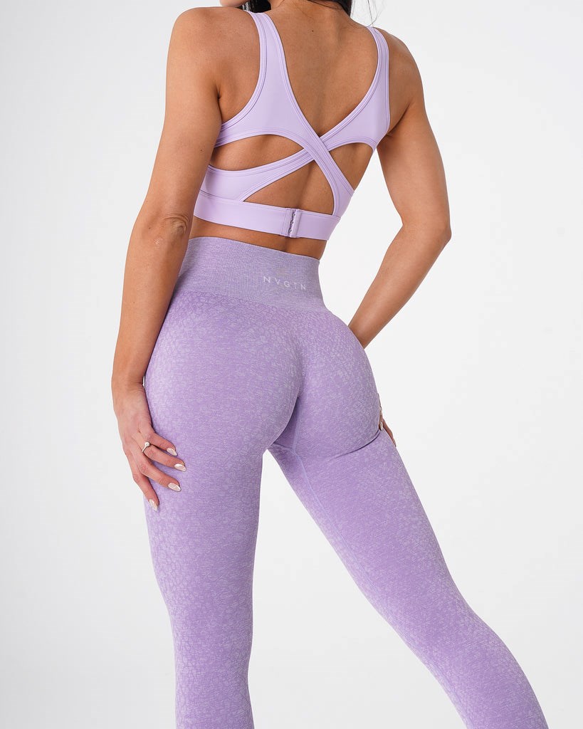 NVGTN Snakeskin Seamless Leggings Lilac | 95063KECW