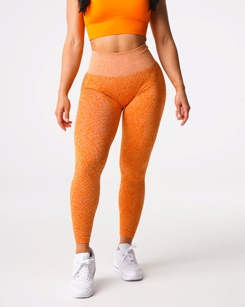 NVGTN Snakeskin Seamless Leggings Naranjas | 39845ENRC