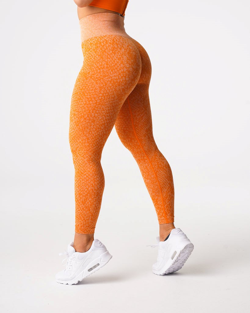 NVGTN Snakeskin Seamless Leggings Naranjas | 39845ENRC