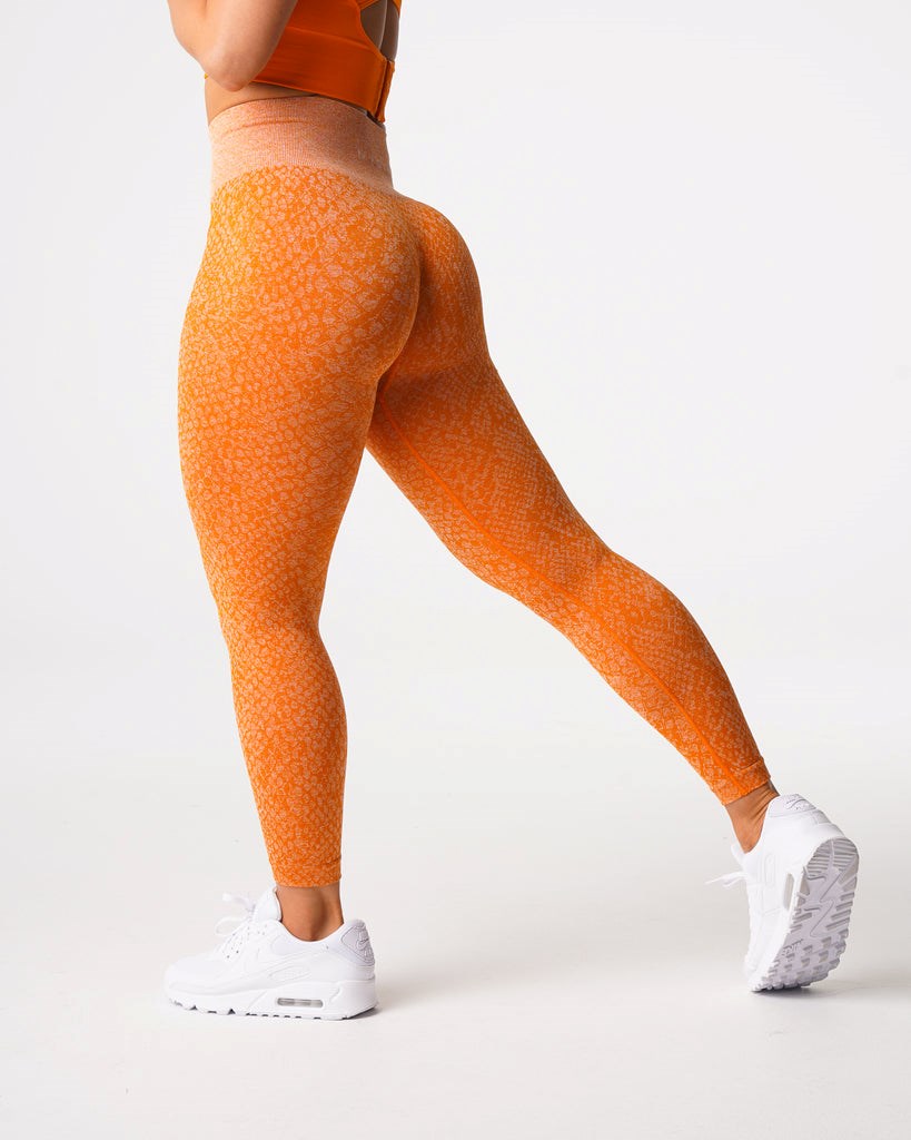 NVGTN Snakeskin Seamless Leggings Naranjas | 39845ENRC