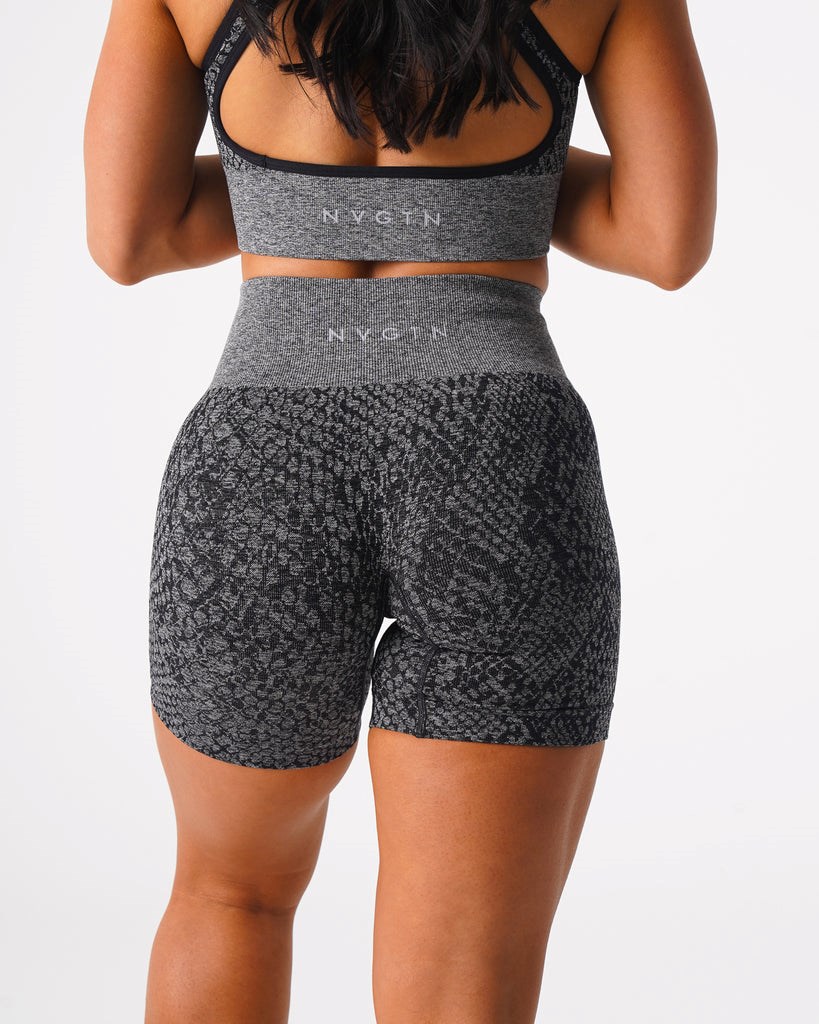 NVGTN Snakeskin Seamless Shorts Negros | 40198HPOX