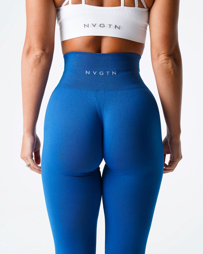 NVGTN Solid Seamless Leggings Azules | 36587XRVO