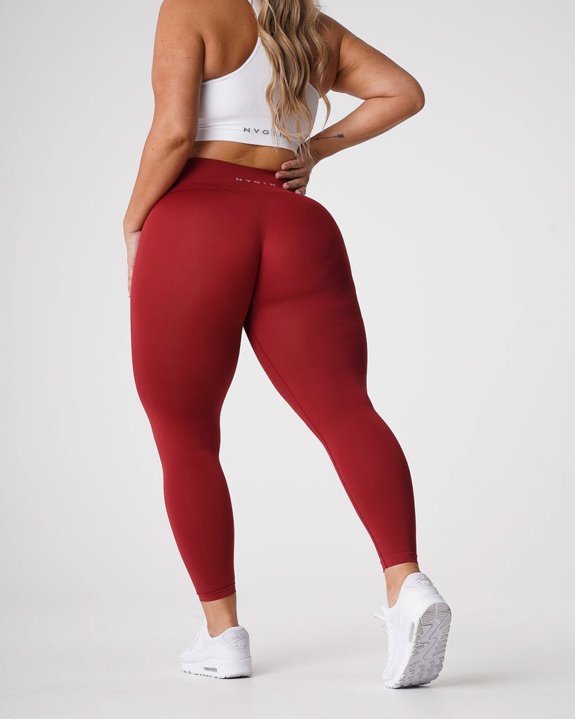 NVGTN Solid Seamless Leggings Carmine | 14276QTXG