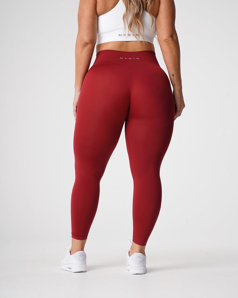 NVGTN Solid Seamless Leggings Carmine | 14276QTXG