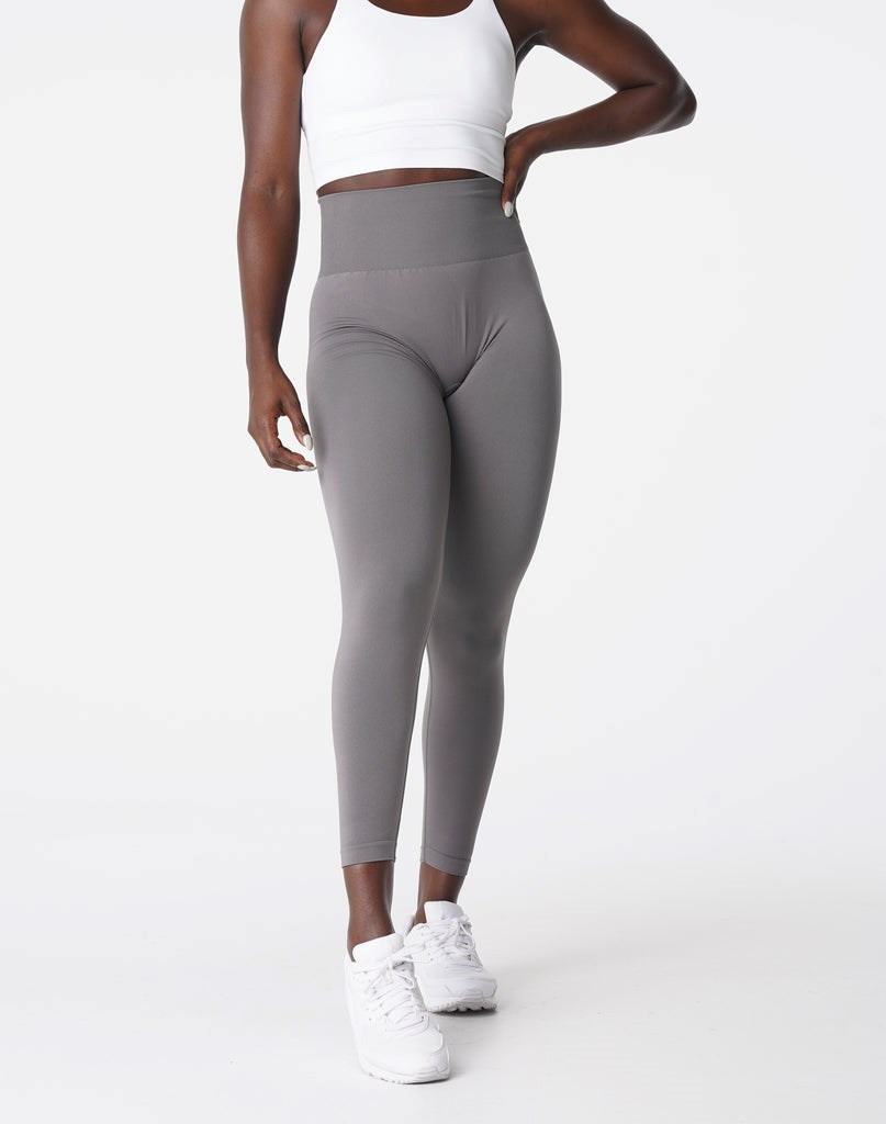 NVGTN Solid Seamless Leggings Charcoal | 05914GSKI