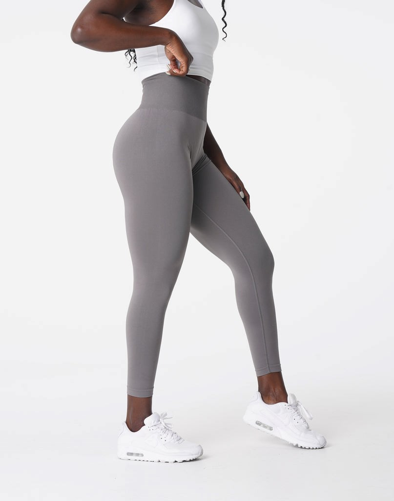 NVGTN Solid Seamless Leggings Charcoal | 05914GSKI