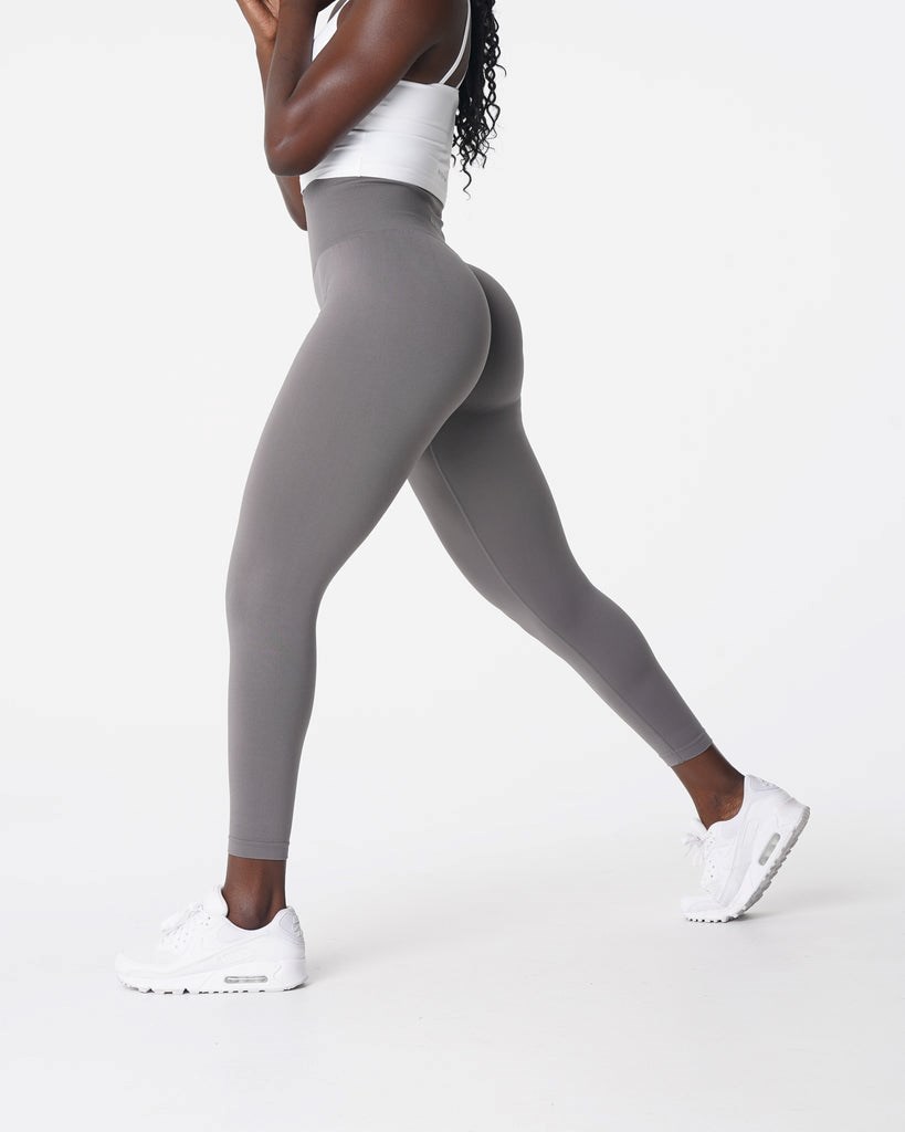 NVGTN Solid Seamless Leggings Charcoal | 05914GSKI