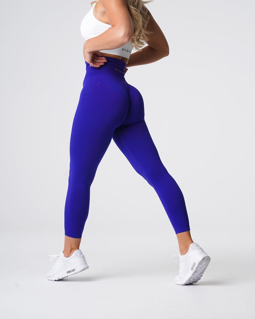 NVGTN Solid Seamless Leggings Cobalt | 53482WURT