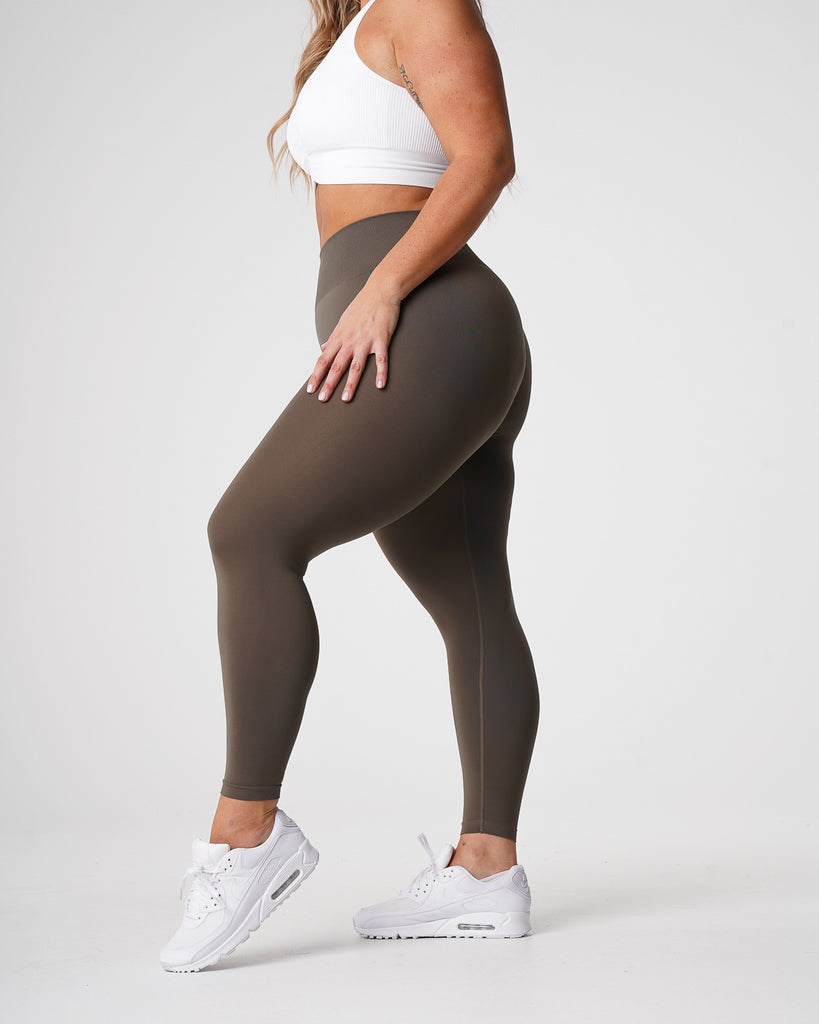 NVGTN Solid Seamless Leggings Verde Oliva | 20971YACF