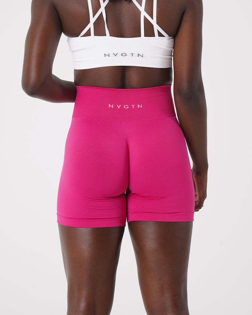 NVGTN Solid Seamless Shorts Magenta | 20937IJBL