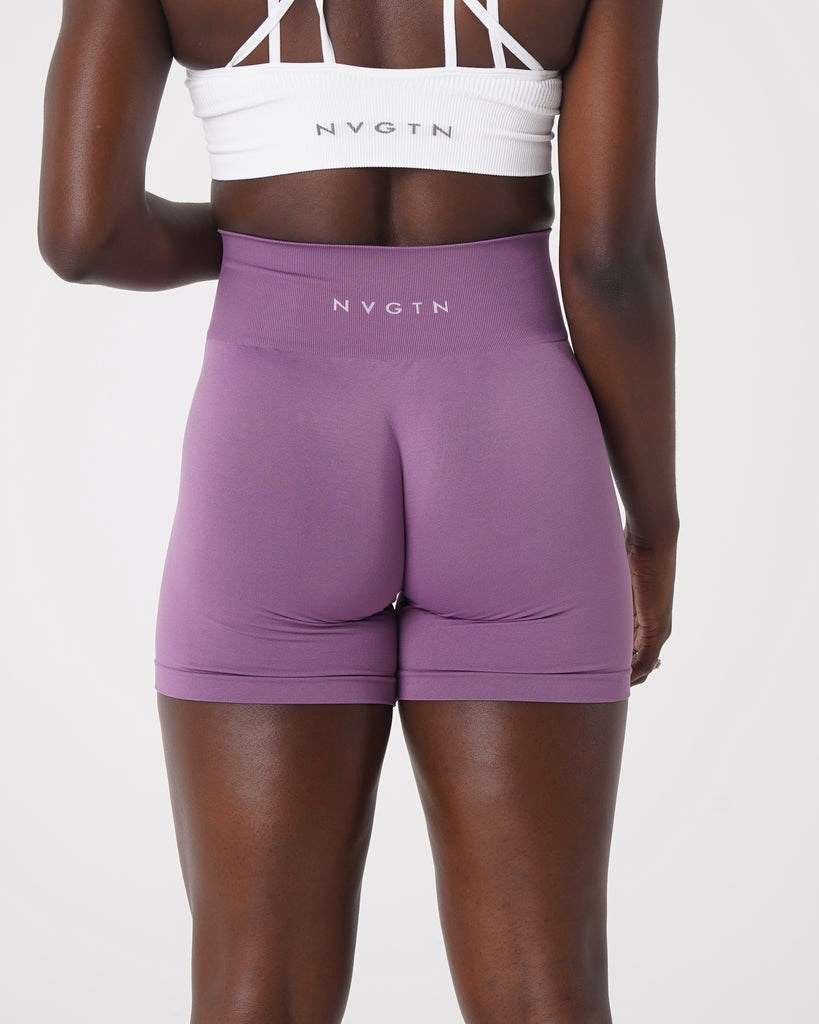 NVGTN Solid Seamless Shorts Orchid | 98236VKQD