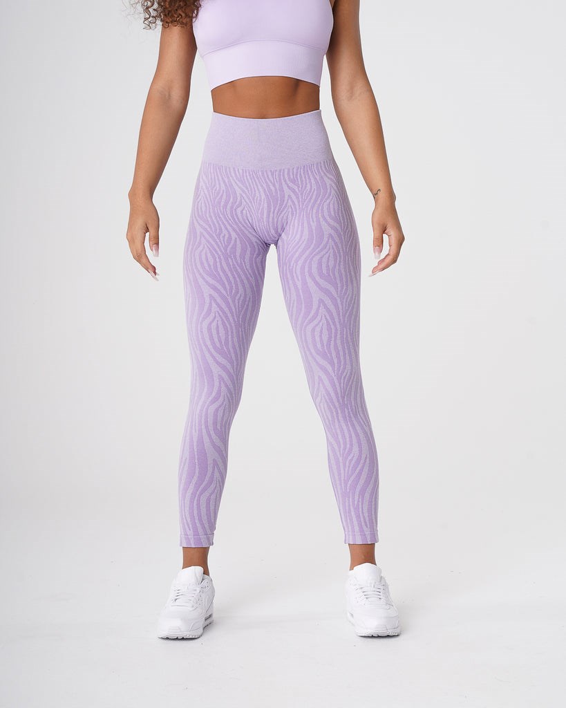 NVGTN Zebra Seamless Leggings Lilac | 30967LPFH