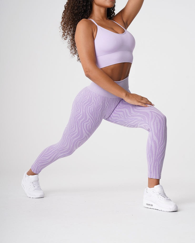 NVGTN Zebra Seamless Leggings Lilac | 30967LPFH