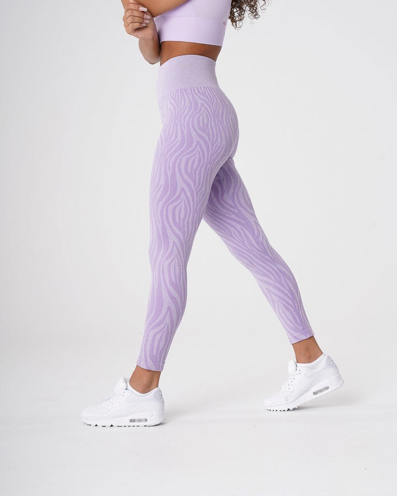 NVGTN Zebra Seamless Leggings Lilac | 30967LPFH