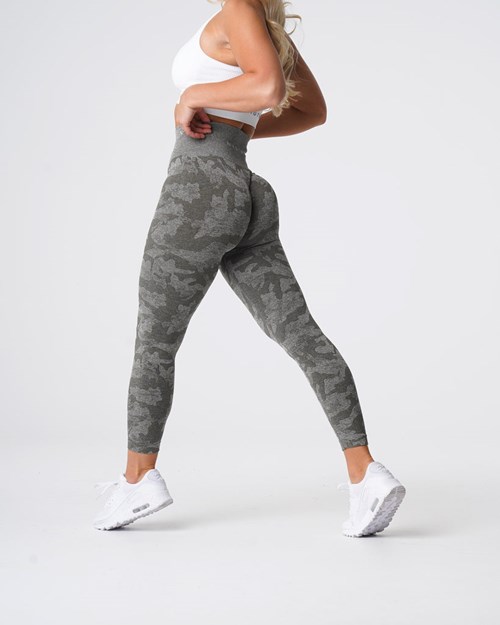 NVGTN Camo Seamless Leggings Kaki Verdes | 17083EWKH