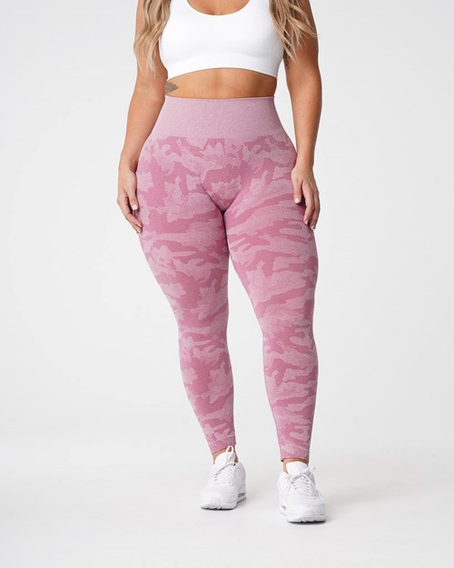 NVGTN Camo Seamless Leggings Rosas | 14697LWCV