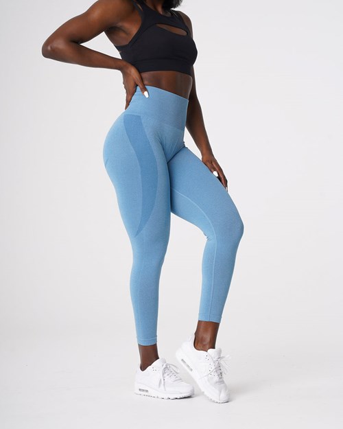 NVGTN Contour Seamless Leggings Azules | 69542DSAY