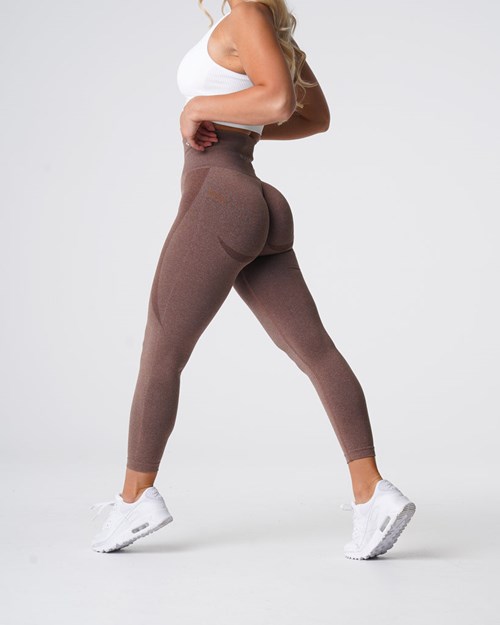 NVGTN Contour Seamless Leggings Cocoa | 93176OACB