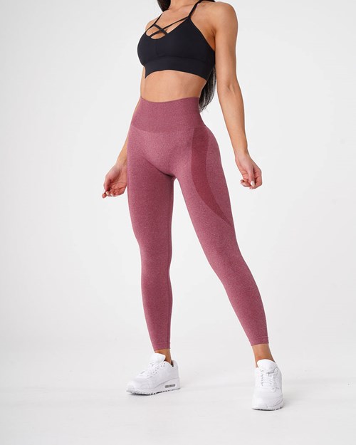 NVGTN Contour Seamless Leggings Vino Granate | 30892PXNM