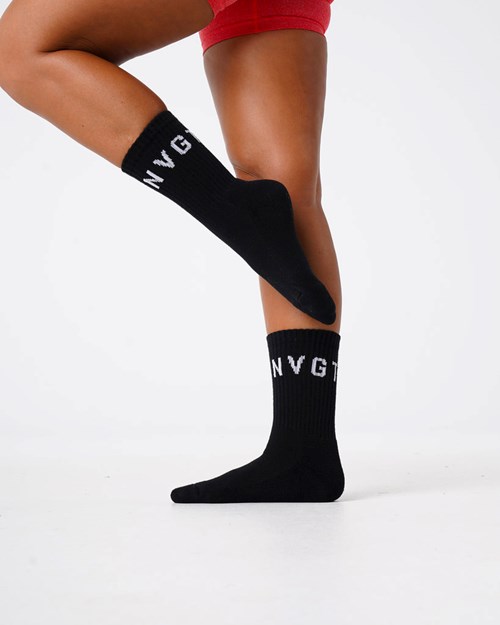 NVGTN Crew Socks Negros | 73528XCGP