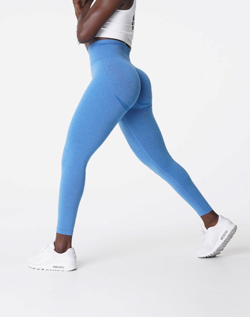 NVGTN Curve Seamless Leggings Azules | 80692REPT