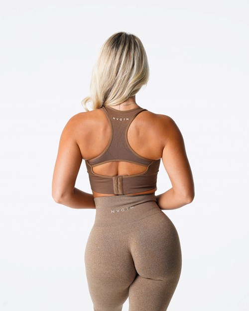 NVGTN Ignite Seamless Bra Mocha | 76340CZBF