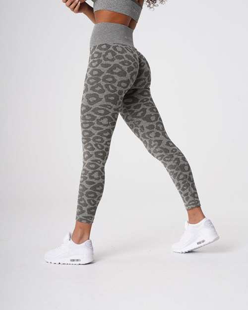 NVGTN Leopard Seamless Leggings Kaki Verdes | 10543XHMS