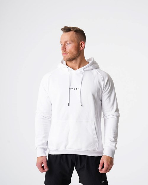 NVGTN Lounge Hoodie Blancos | 49186ZUXO