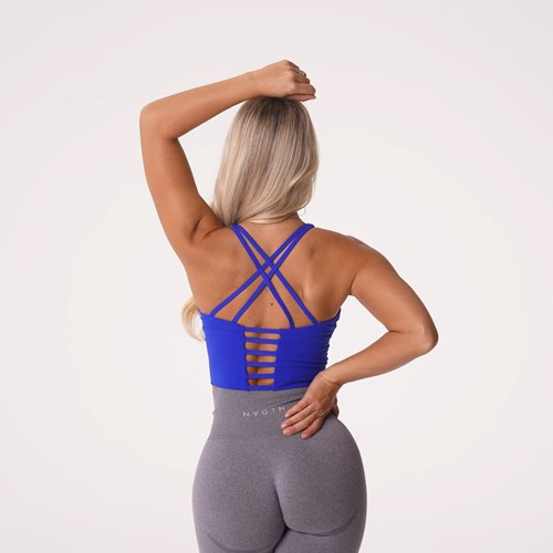 NVGTN Matrix Bra Top Azules | 35268EJWX