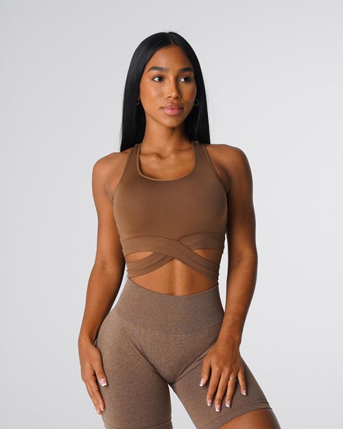 NVGTN Sculpt Seamless Bra Top Mocha | 57029ZIFG