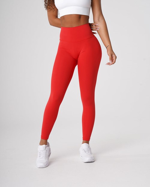 NVGTN Signature 2.0 Leggings Scarlet | 07342BYJA