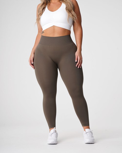 NVGTN Solid Seamless Leggings Verde Oliva | 20971YACF